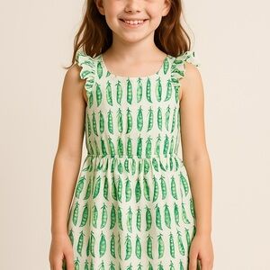 Crewcuts Pea Pod Ruffle Dress– Size 10Y